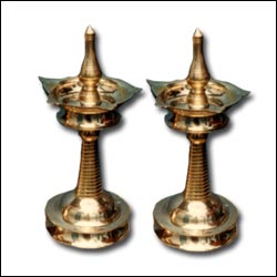 "Brass Diya Stand Pair Small - Click here to View more details about this Product